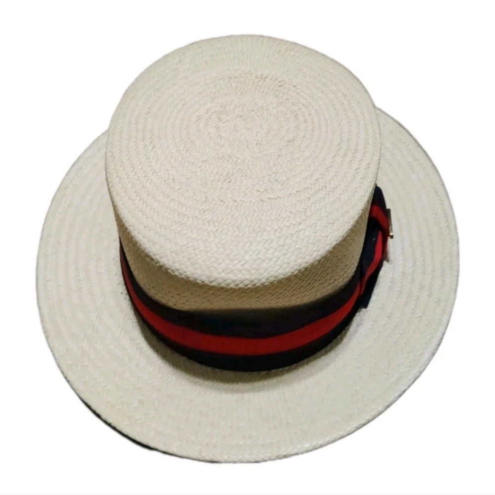 Orvis Genuine Panama Straw Hat "Gondola Boater" Size Small 6 3/4 - 6 7/8